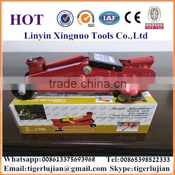 China famous brand name Xingnuo 2-ton capacity red colored vehicle jack