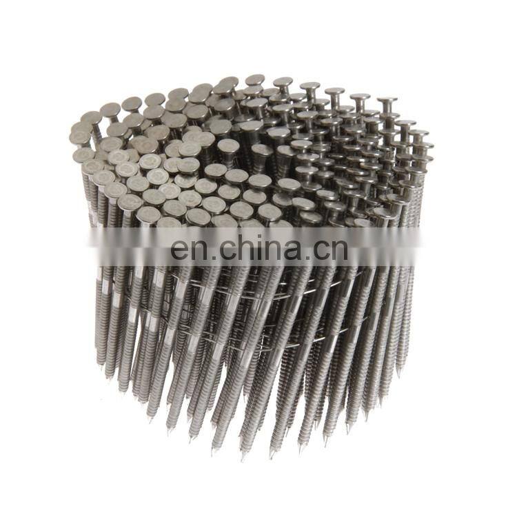 21 Degree Nail Coil Stainless Steel 2.25 Coil Nails