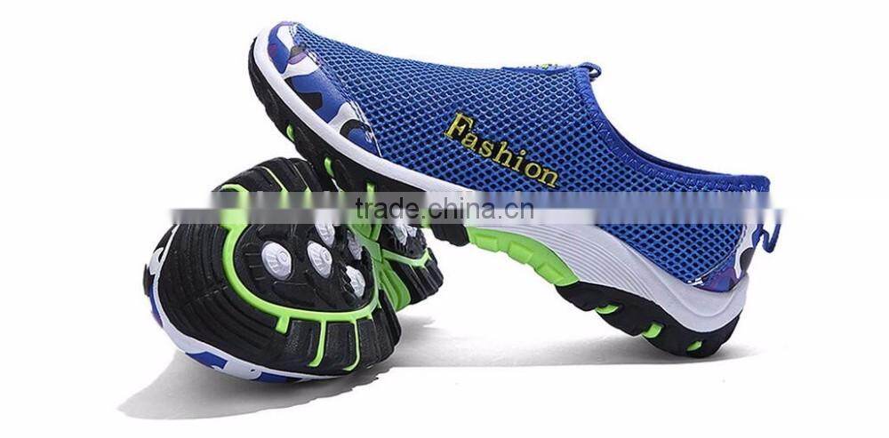 rubber sole comfortable breathable summer mesh women men beach shoes