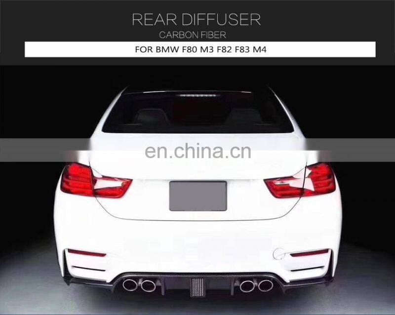 Carbon Fiber F8x M3 M4 Rear Valance Lip for BMW F82 F83 M4 F80 M3 2015- 2019