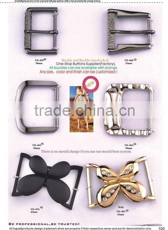 beautiful metal black butterfly buckle