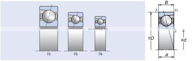 H 71902 AC High Precision Bearing H71902C Angular Contact Ball Bearing H71902AC H71902C/HQ1