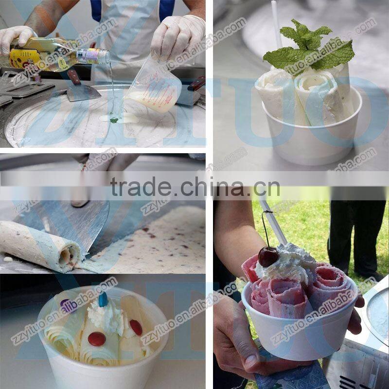 Fried ice cream Machine, Thailand Fry Ice Cream Machine, Ice cream Making Machine