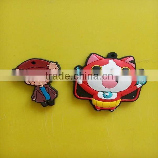 2015 custom rubber keychain / 3d Logo key chain/ soft pvc keychain