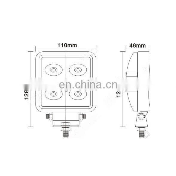led flood light IP68 work lamp 6000k off road light LED815W