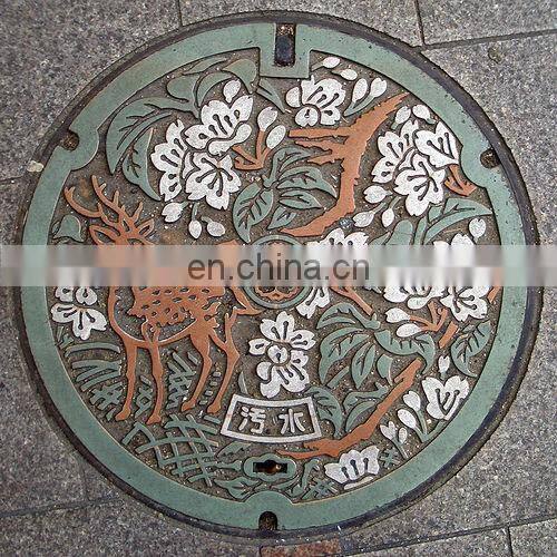 Customized Size Sand Casting Ductile Iron Round Watermain Manhole Cover