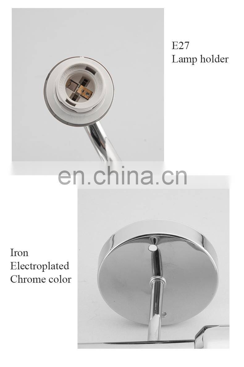 High Quality Decoration Indoor Modern Fancy Glass Ball Wall Lamp Glass cover metal lamp body wall light