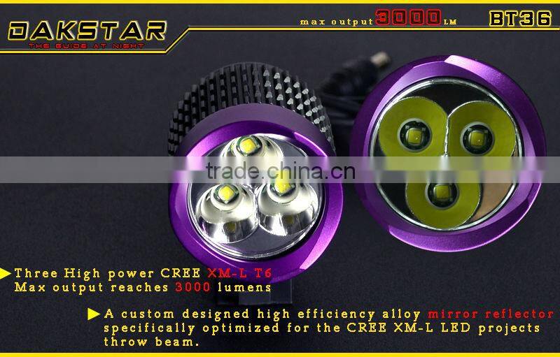 DAKSTAR 2013 Main Product BT36 CREE XML T6 LED High Power Aluminum Rechargeable Light For Bike