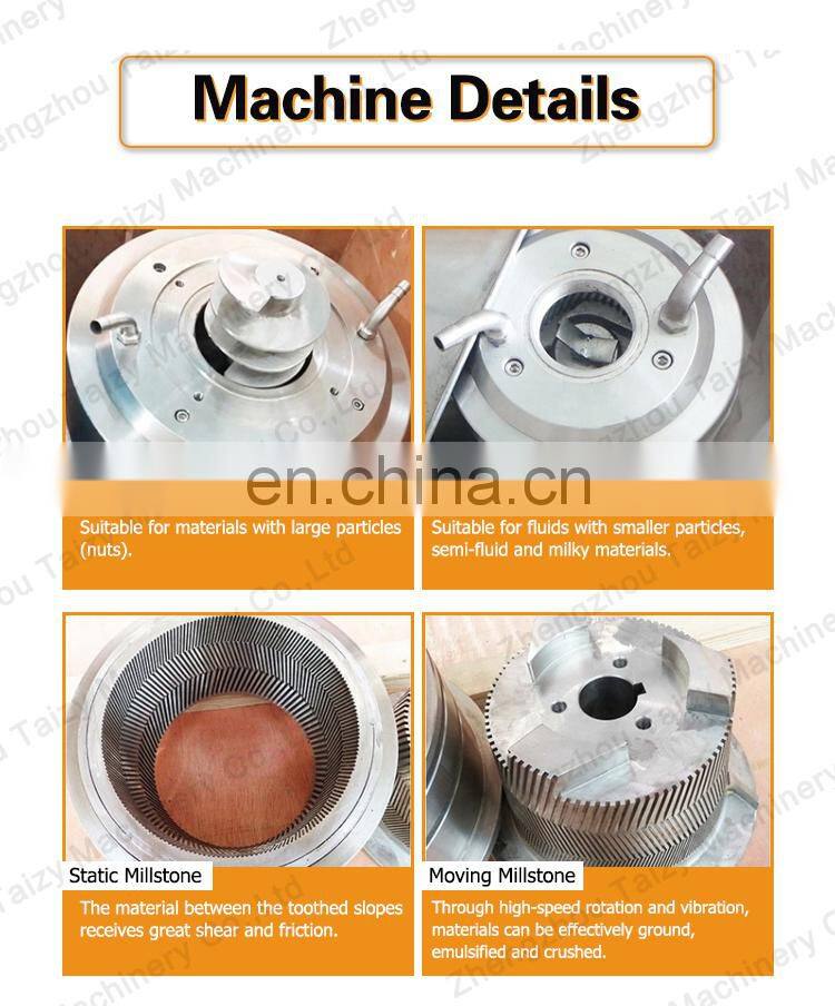 Cacao Butter Colloid Mill Peanut Butter Production Line Tahini Grinder chili sauce making machine