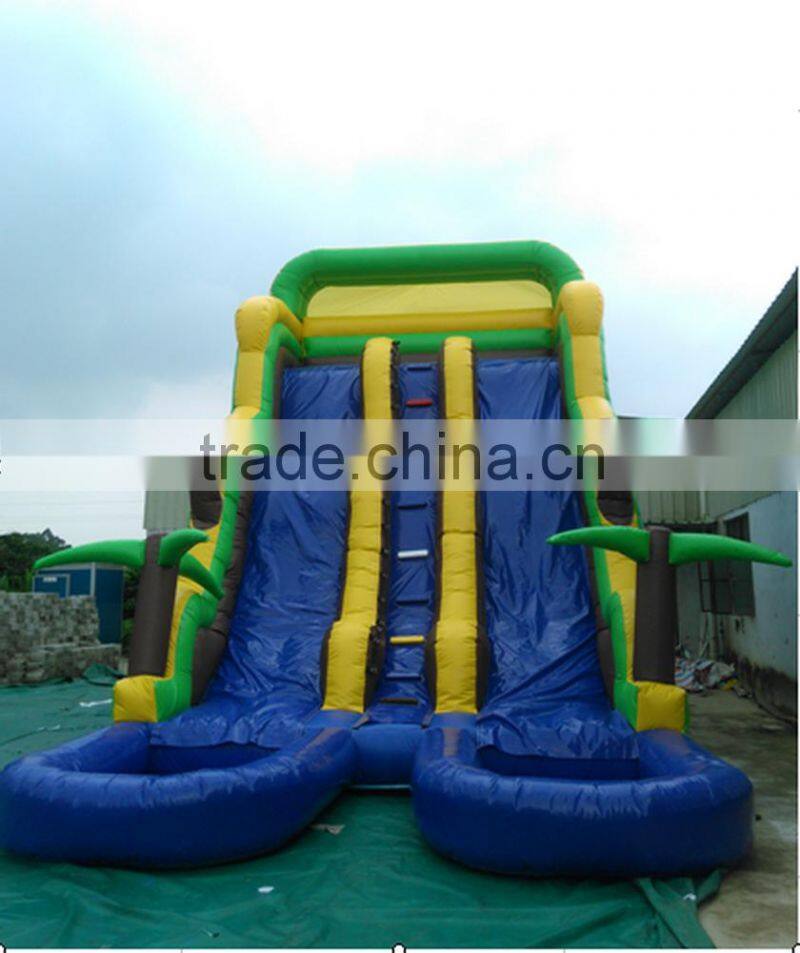 2016 new arrvail PVC tarpualin Inflatable gaint water slider for sale