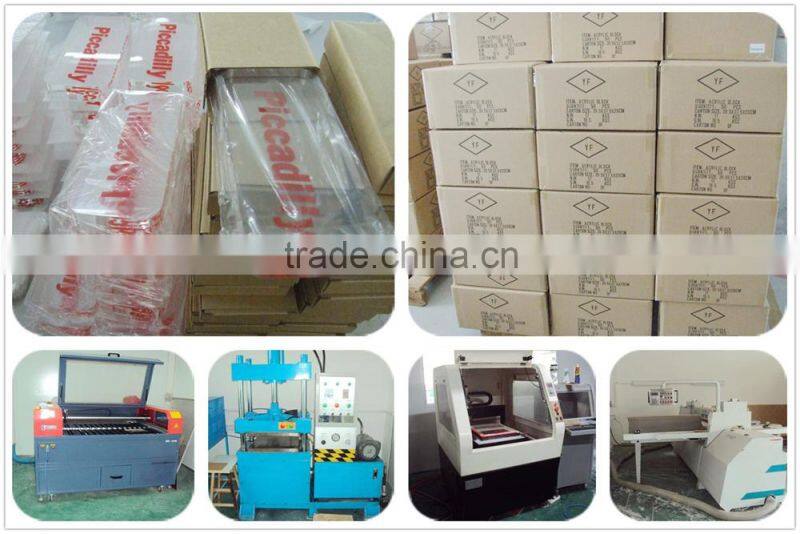 Fashion Clear Solid Acrylic Sign Block Desktop Acrylic Logo Block Plexiglass Printed Block