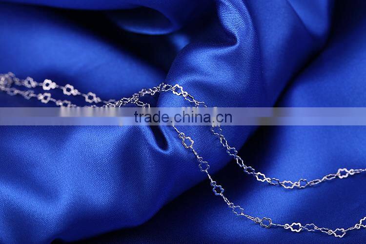 Yiwu Wholesale Fashion Rhodium Plated Five-Pointed Star Necklace Chains Jewelry
