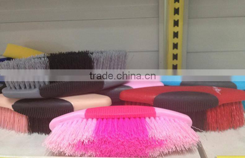 Lovely Pinky Wooden Horse Brush