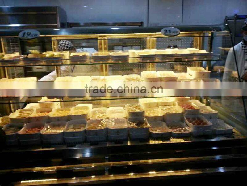 APEX restaurant ventilated refrigeration hot pot equipment chafing dish order food showcase