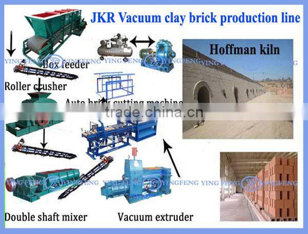 High capacity with 9000-11000 pcs/h, JKR40 clay brick extruder machine