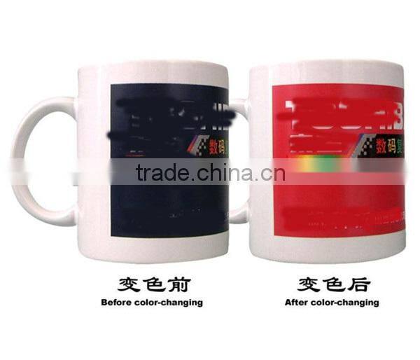 2015 color changing magic ceramic mugs with handle