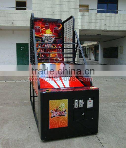 coin operated basketball shooting