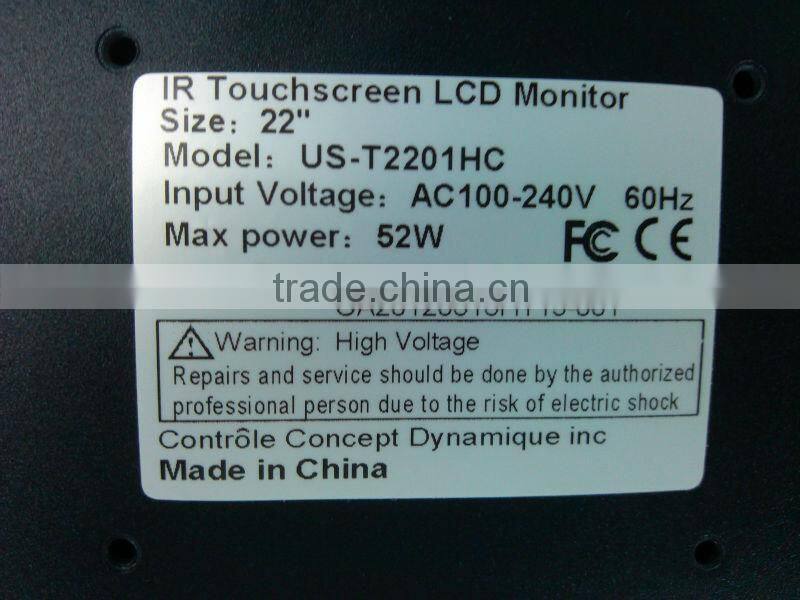 22 inch touchscreen monitor( capacitive)