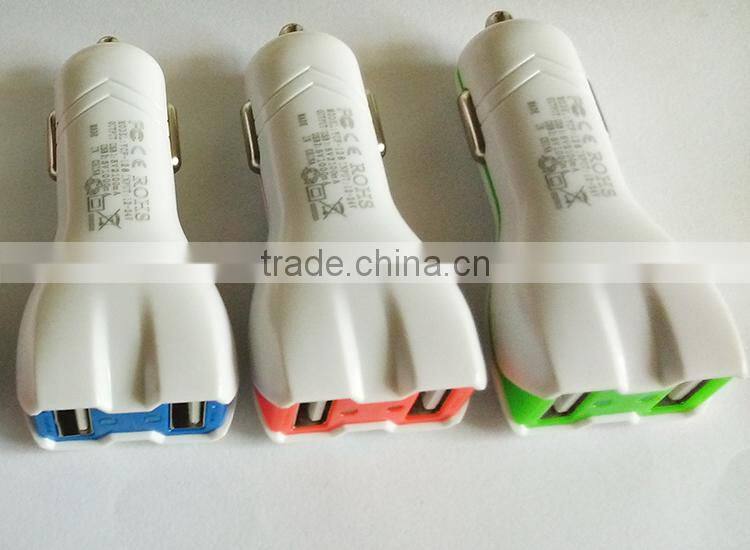 Promotional Output DC 5.0V 3.1A Portable Dual USB Car Charger