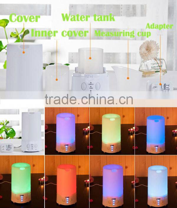 Redolent office desk usb humidifier with 7 different LED color
