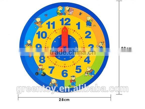 Wooden clock babyToys digital clock