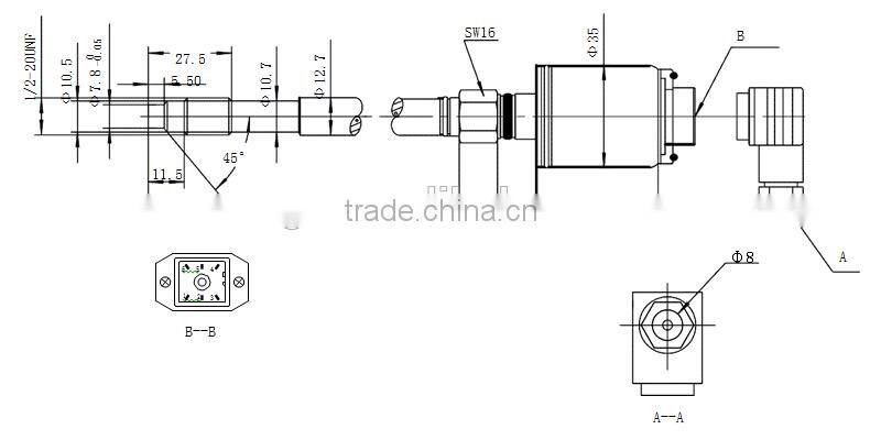 Intelligent 4-20mA HART Melt Pressure Transmitter