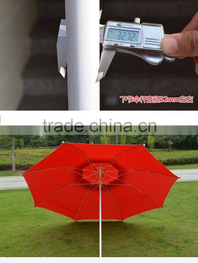 Gaint double layer red sunshade patio umbrellas 3m