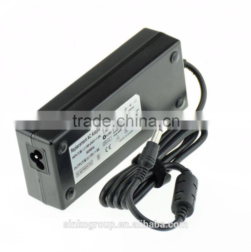 15v 8a shenzhen wholesale ac laptop adapter charger for Toshiba 6.3*3.0mm