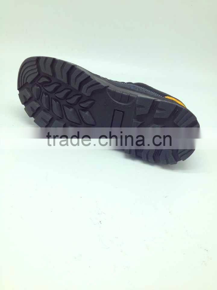 China cheapest boot safety shoes with blue suede leather rootwear safety shoes
