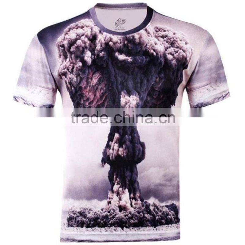 2016 new trending breathable material sublimation new style men t-shirts