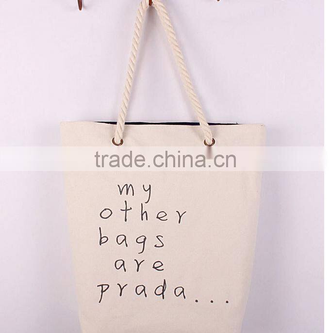 walker custom printed stylish cotton canvas tote bags