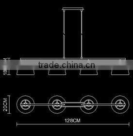 4 bar pendant led pendant light