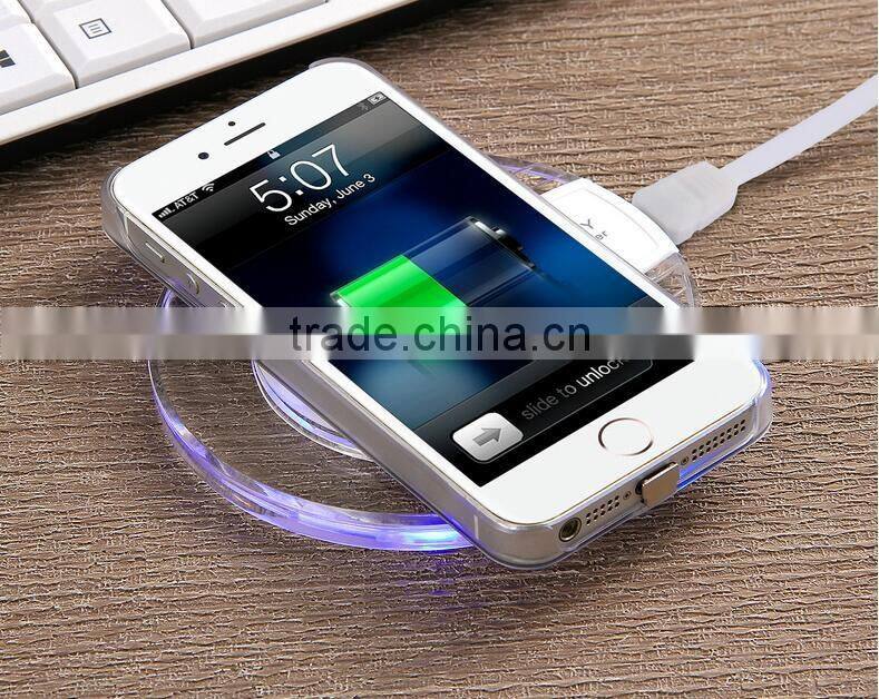 2016 New Product Qi Wireless Charger wireless charging pad for Samsung Galaxy S6 / S6 Edge