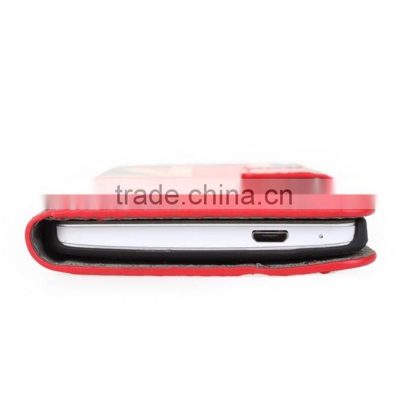 For HTC One M7 Retro UK/US Flag Flip Leather Cover Case