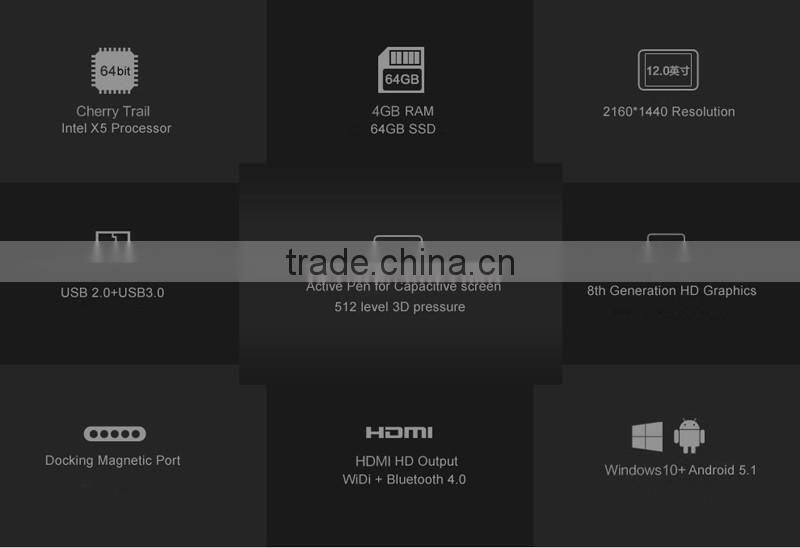 SCS 12 inch Quad-Core Processer tablet PC with Active Pen