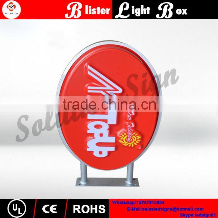 LED advertisement printed vacuum form shop sign