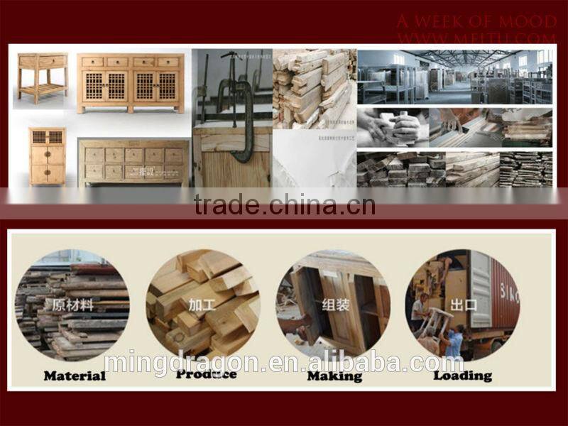 French country style antique solid wood bookcase P18