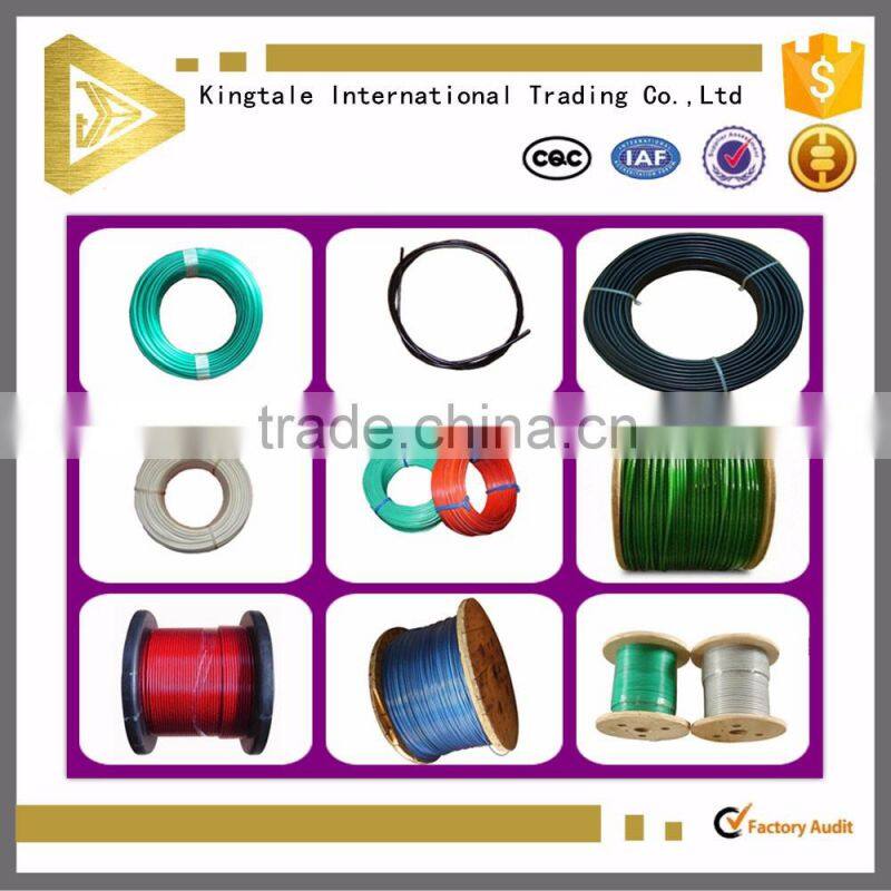 pvc coated galvanized steel wire rope in good quality and low price