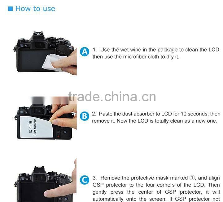 2.5D Round Edge JJC Ultra-thin camera LCD Screen Protector 0.3mm GSP-X70 Glass Screen Protector for Fujifilm