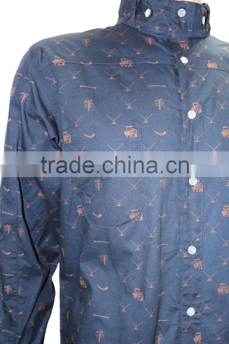 Long sleeve cotton mens shirts