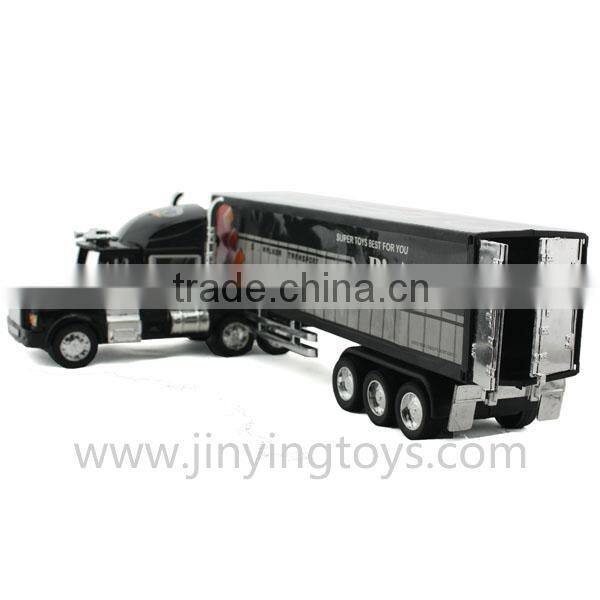 Friction powered container truck plastic toy cars