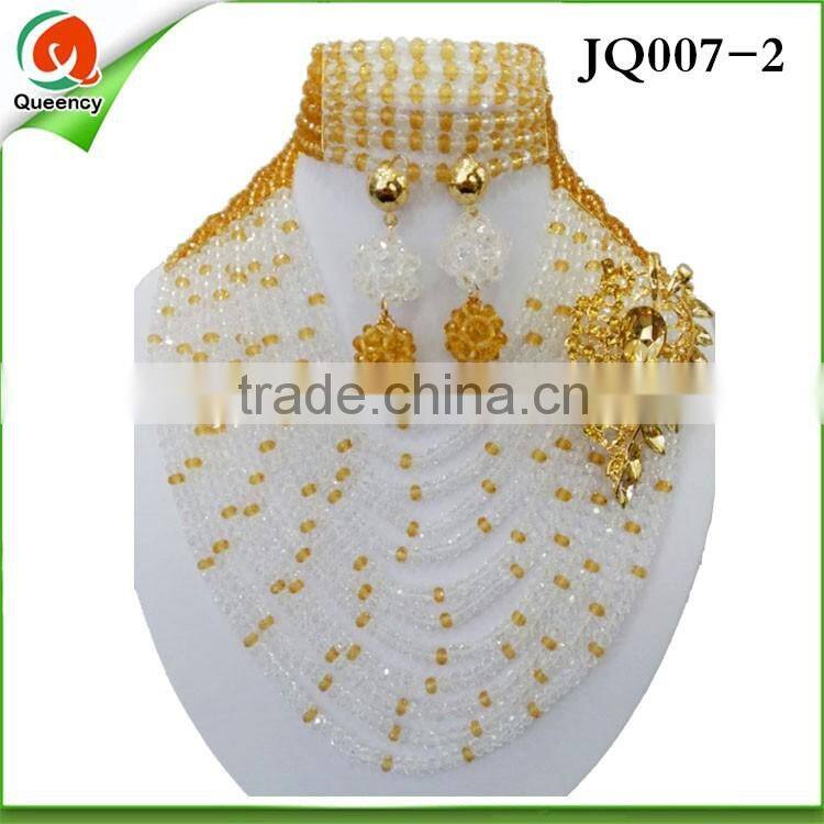 JQ007 -3 2015 fashion african beads jewelry set wholesale bridal jewelry sets african wedding jewelry set for party