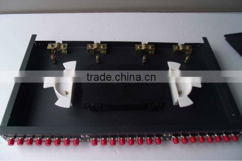 12 FC Cores Fixed rack mounting 1U Fiber Optical Distribution Frame(ODF)