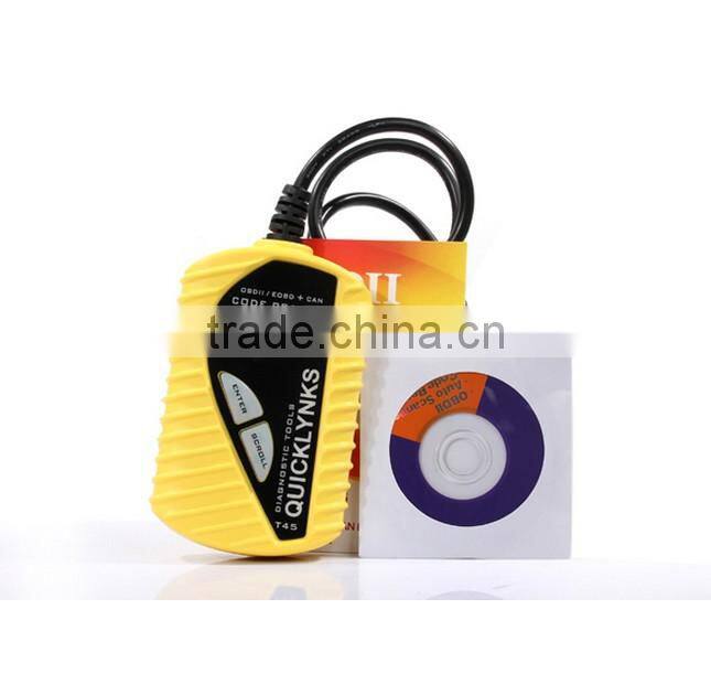 Original Leagend QUICKLYNKS Multi-language CAN OBDII VAG Scanner T45 VAG Code Reader Handy Auto Diagnostic Tool