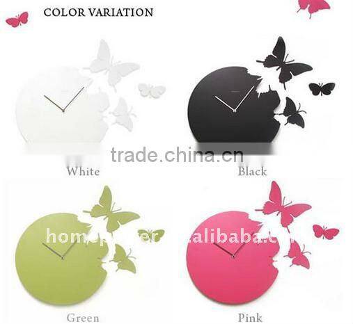 Butterfly clock wall supplier from China