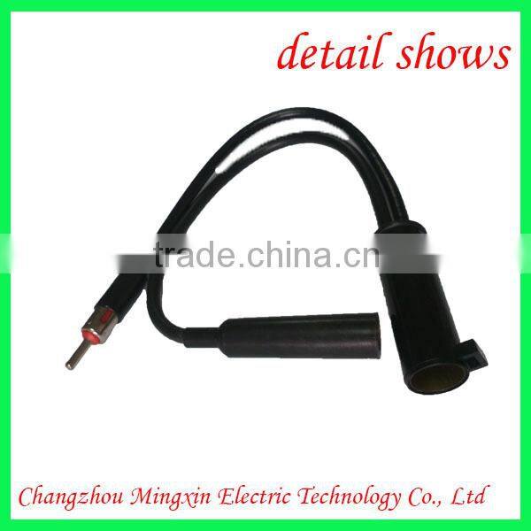 Hot Selling New Two cables car radio antenna extension wire with socket radio connector adapter