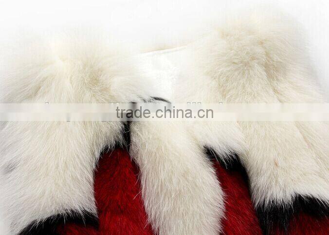 Amazing Design short fur vest / fox fur vest
