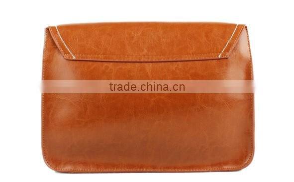 European preppy style bag simple leather cross body bag