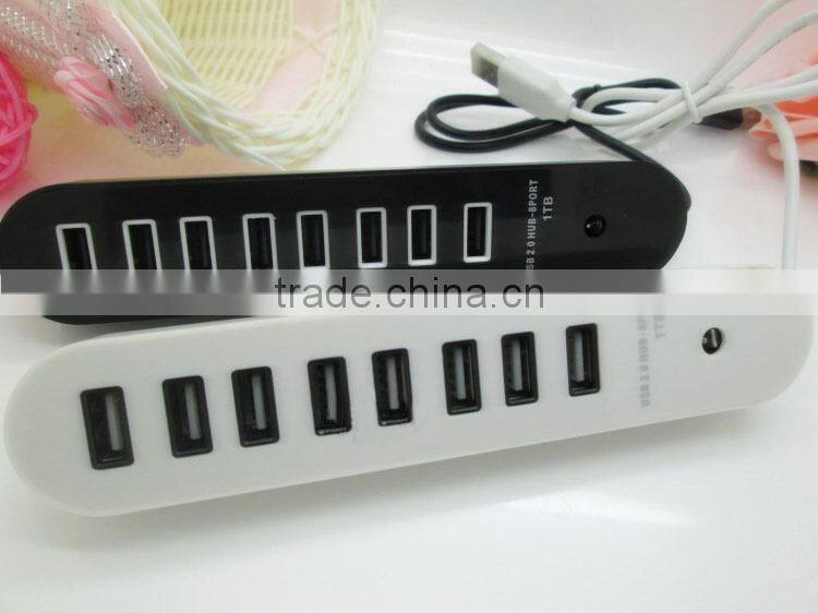 High speed 8 port usb hub spliter for PC laptop notebook