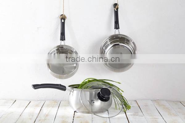 Top sale bakelite handle stainless steel milk pot